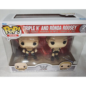 TRIPLE H AND RONDA ROUSEY FUNKO POP 2 PACK WWE